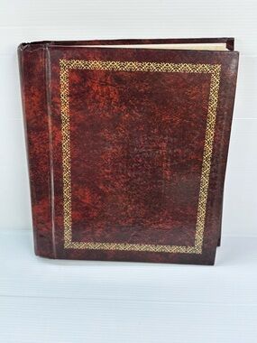 Vintage 1978 Photo Album Burgundy Hardcover Scrapbook Canada